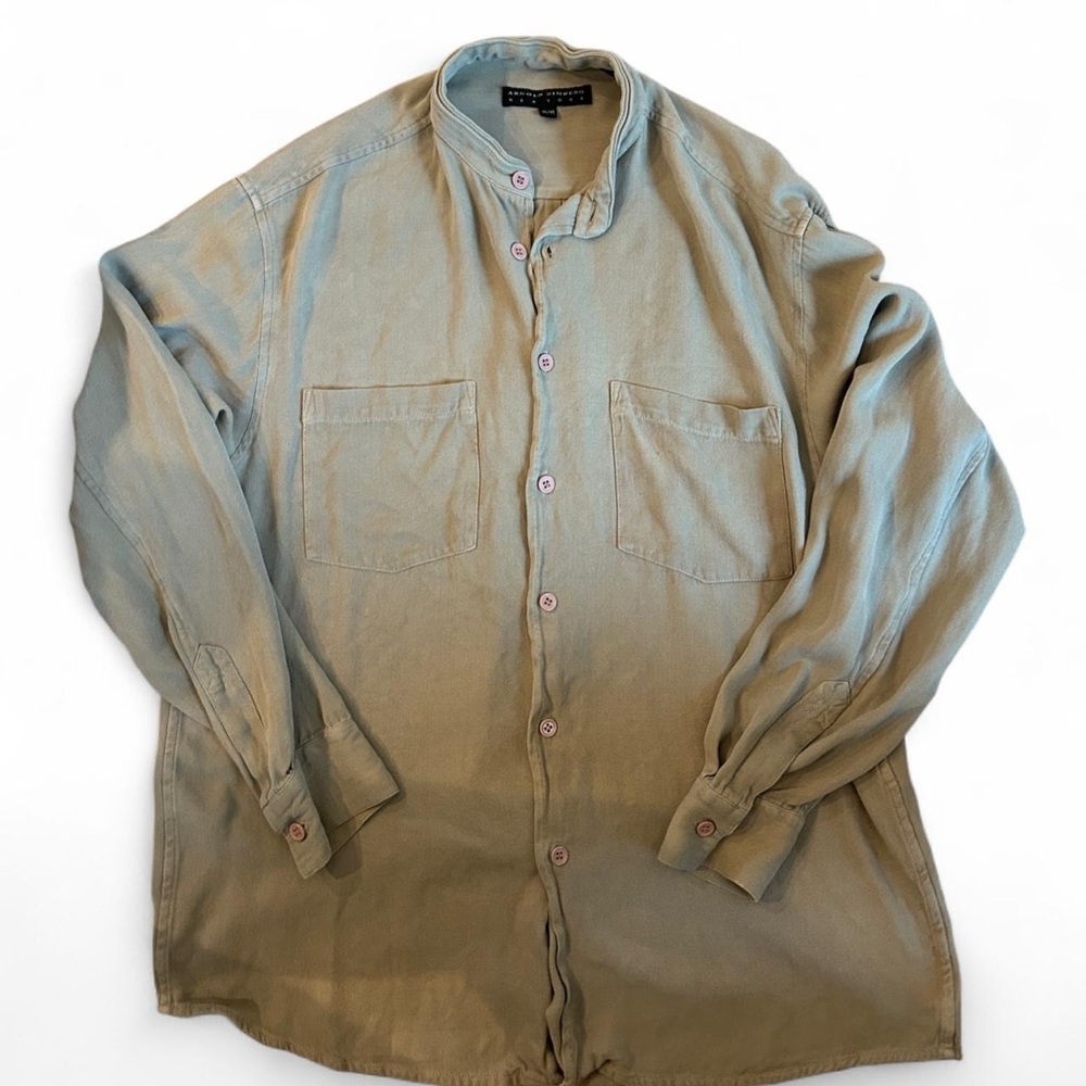 Vintage Arnold Zimberg Silk Button-Up Shirt